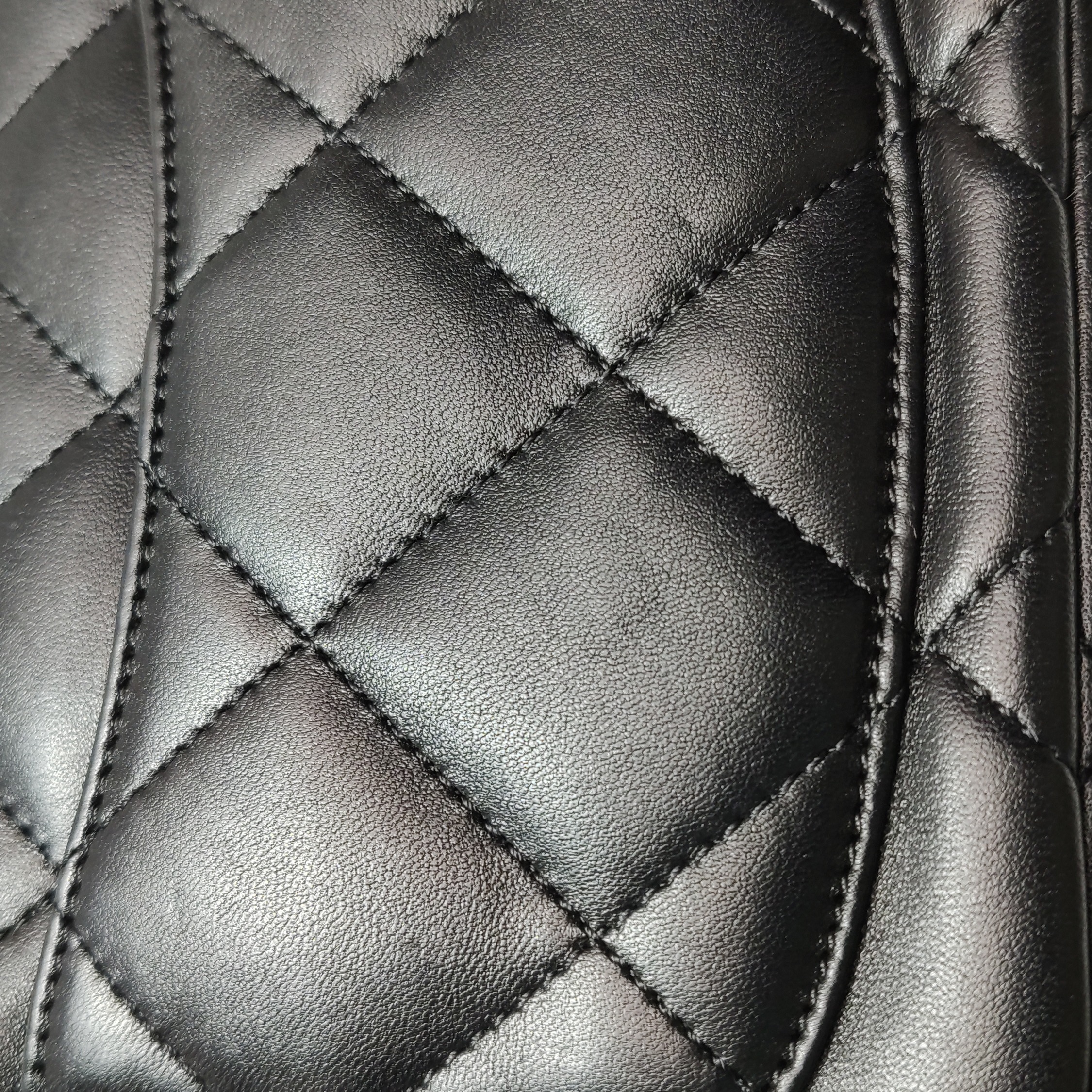 Chanel CF Handle Black Lambskin Crossbody Bag Mini — photo 19 of 21
