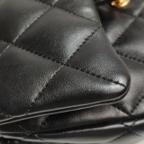 Chanel CF Handle Black Lambskin Crossbody Bag Mini — thumbnail 17