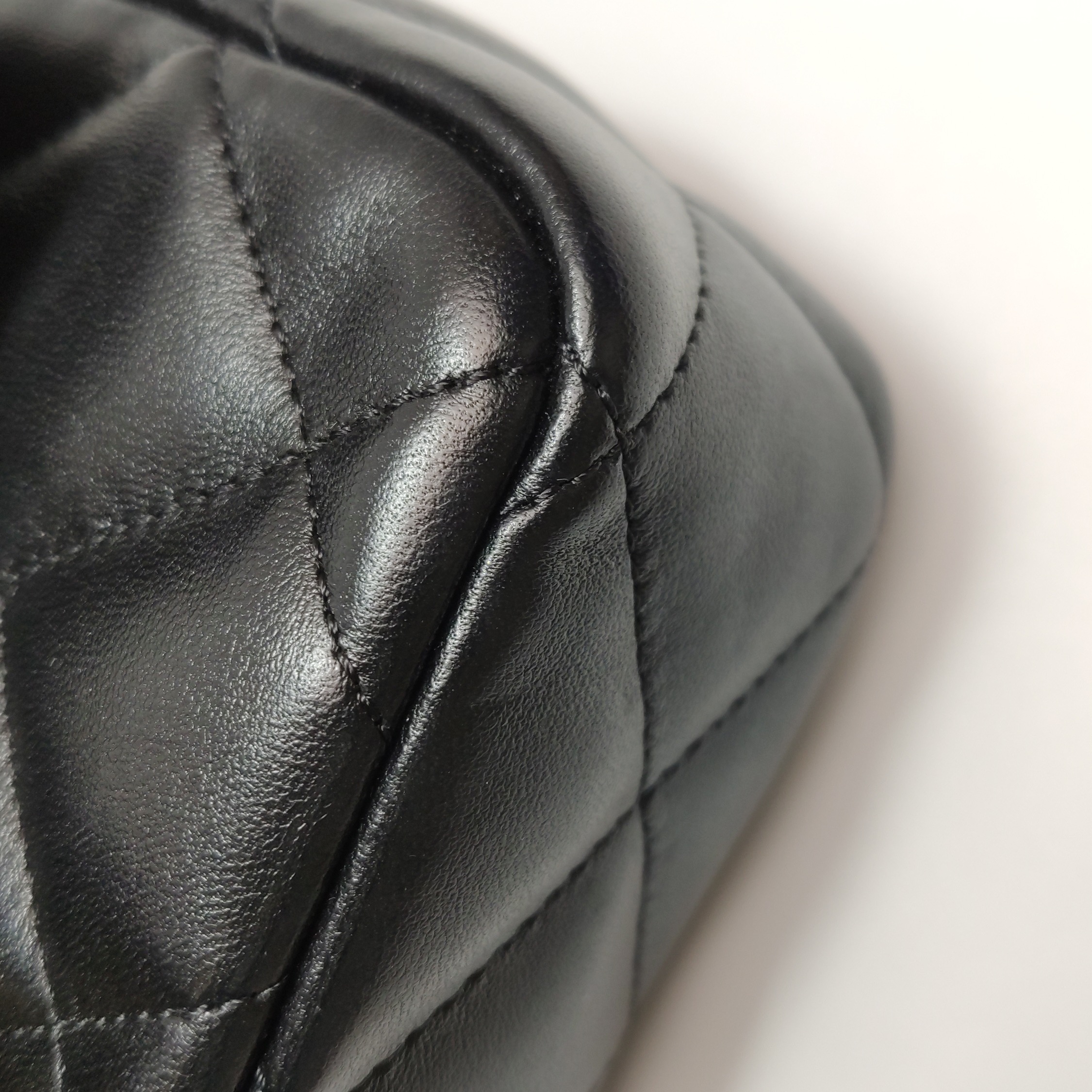 Chanel CF Handle Black Lambskin Crossbody Bag Mini — photo 16 of 21