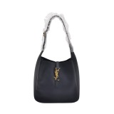 Saint Laurent Le 5 a 7 Supple Hobo Leather Small — thumbnail 1