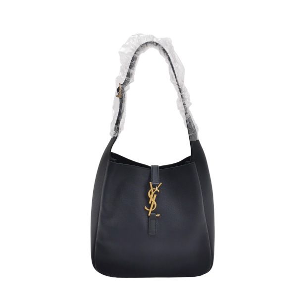 Saint Laurent Le 5 a 7 Supple Hobo Leather Small — pre-owned, Vierlot