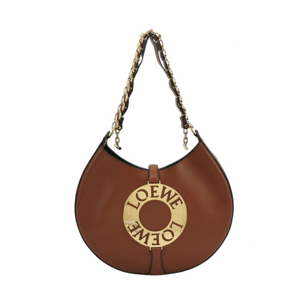 Loewe Joyce Shoulder Bag Calfskin Sheepskin Gold Plated Brass — pre-owned, Vierlot