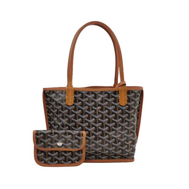 Goyard Anjou Reversible Tote Coated Canvas Mini — pre-owned, Vierlot