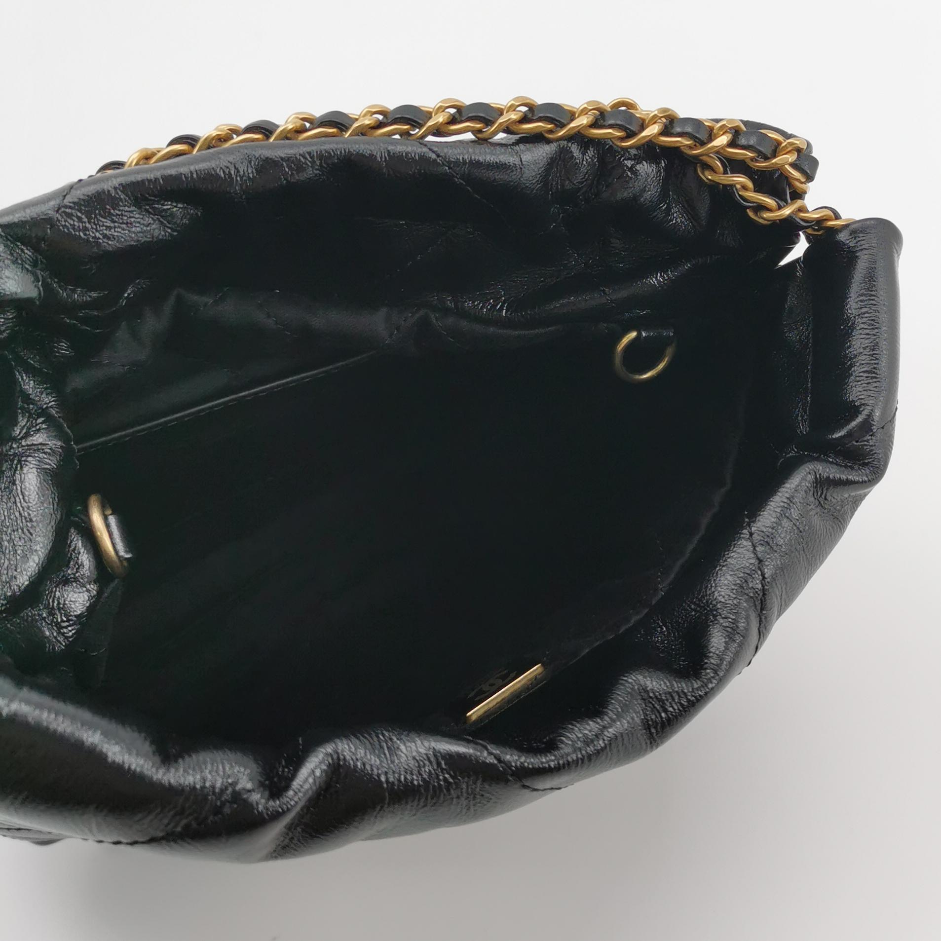 Chanel 22 Chain Hobo Quilted Calfskin Mini — photo 7 of 18