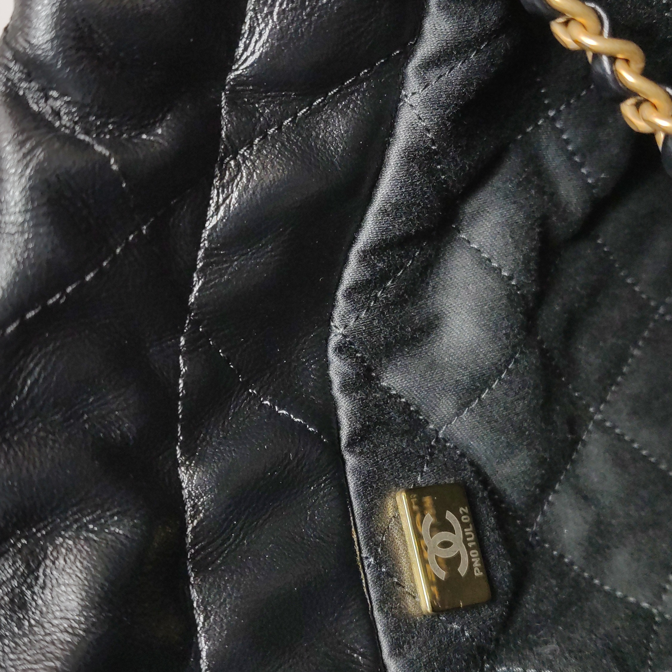 Chanel 22 Chain Hobo Quilted Calfskin Mini — photo 9 of 18