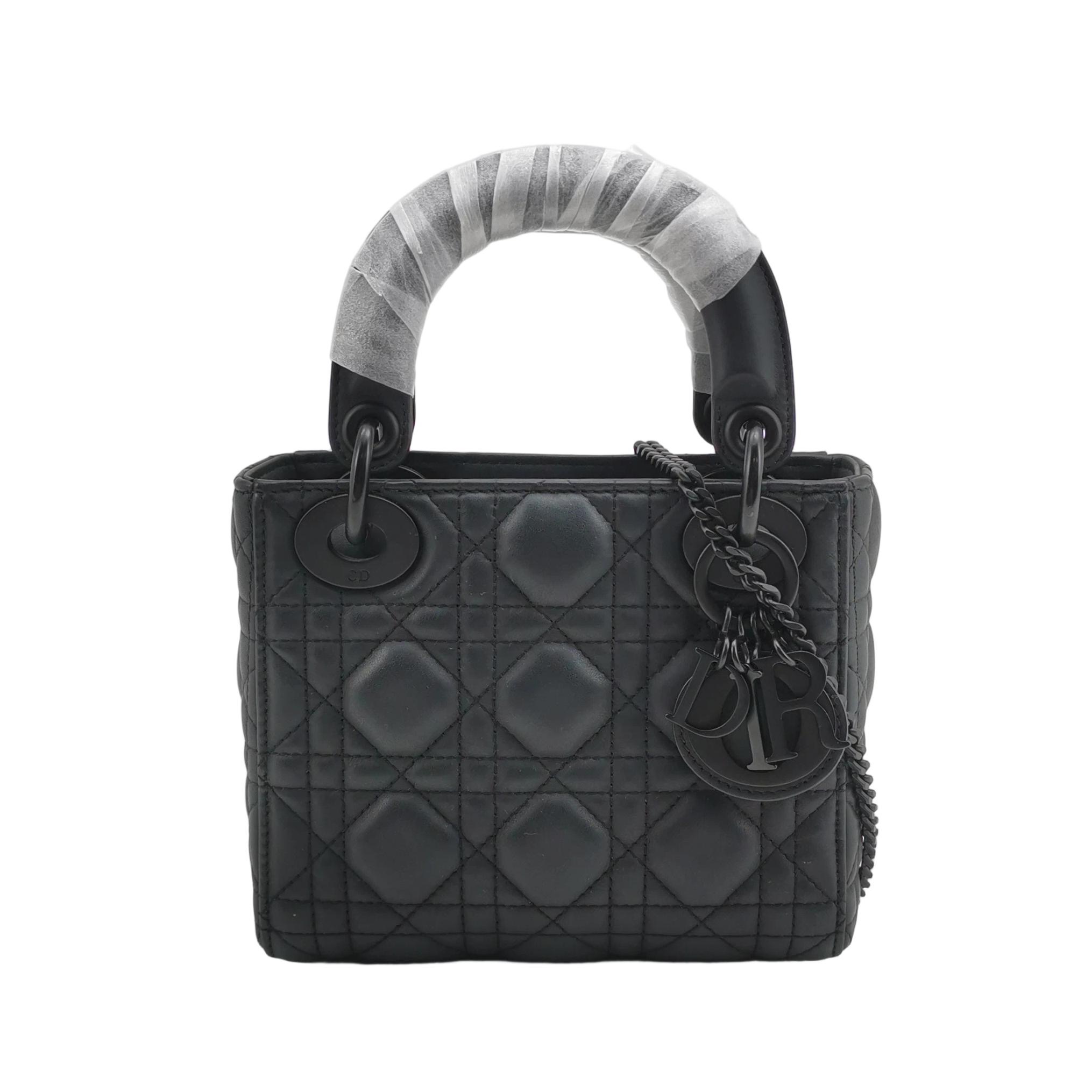 Dior Ultra Matte Lady Dior Chain Bag Cannage Quilt Calfskin Mini — photo 1 of 22