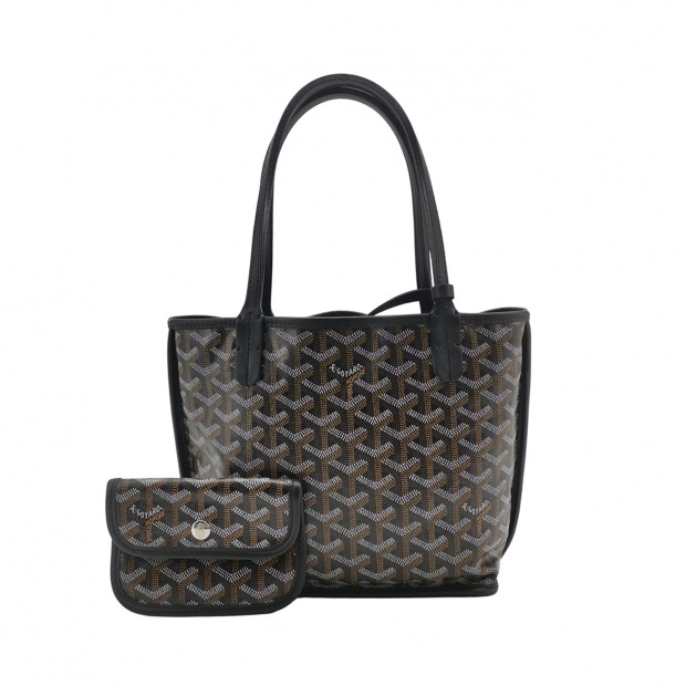 Goyard Anjou Reversible Tote Coated Canvas Mini — pre-owned, Vierlot
