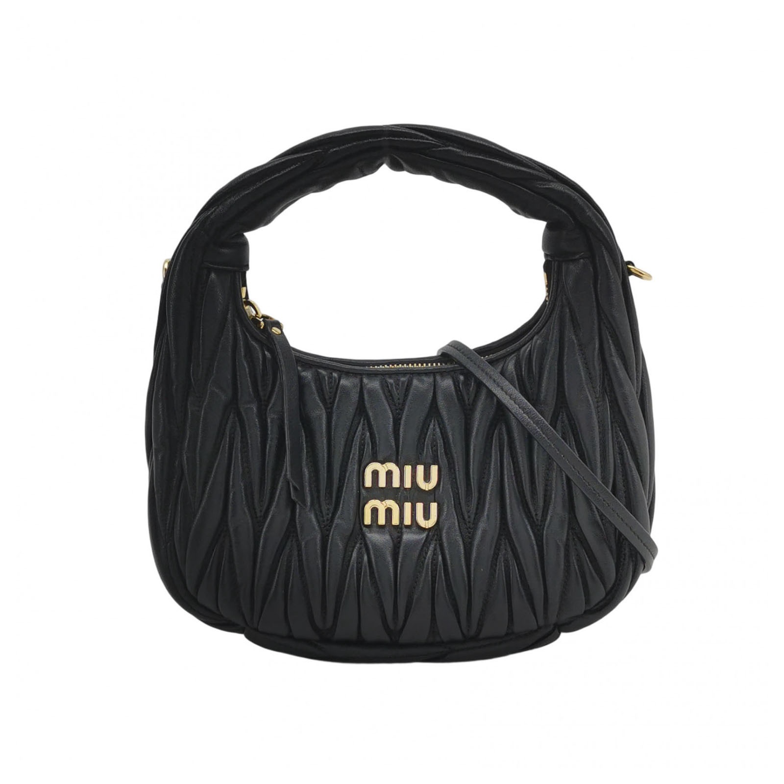 Miu Miu Wander Hobo Matelasse Leather Small — photo 1 of 20