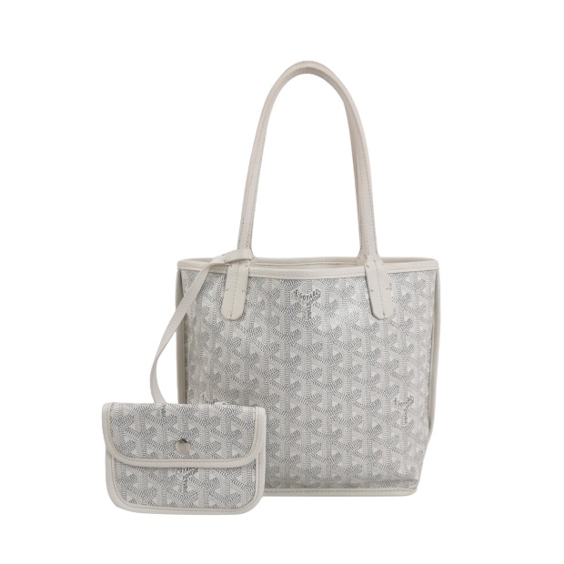 Goyard Anjou Reversible Tote Coated Canvas Mini — pre-owned, Vierlot