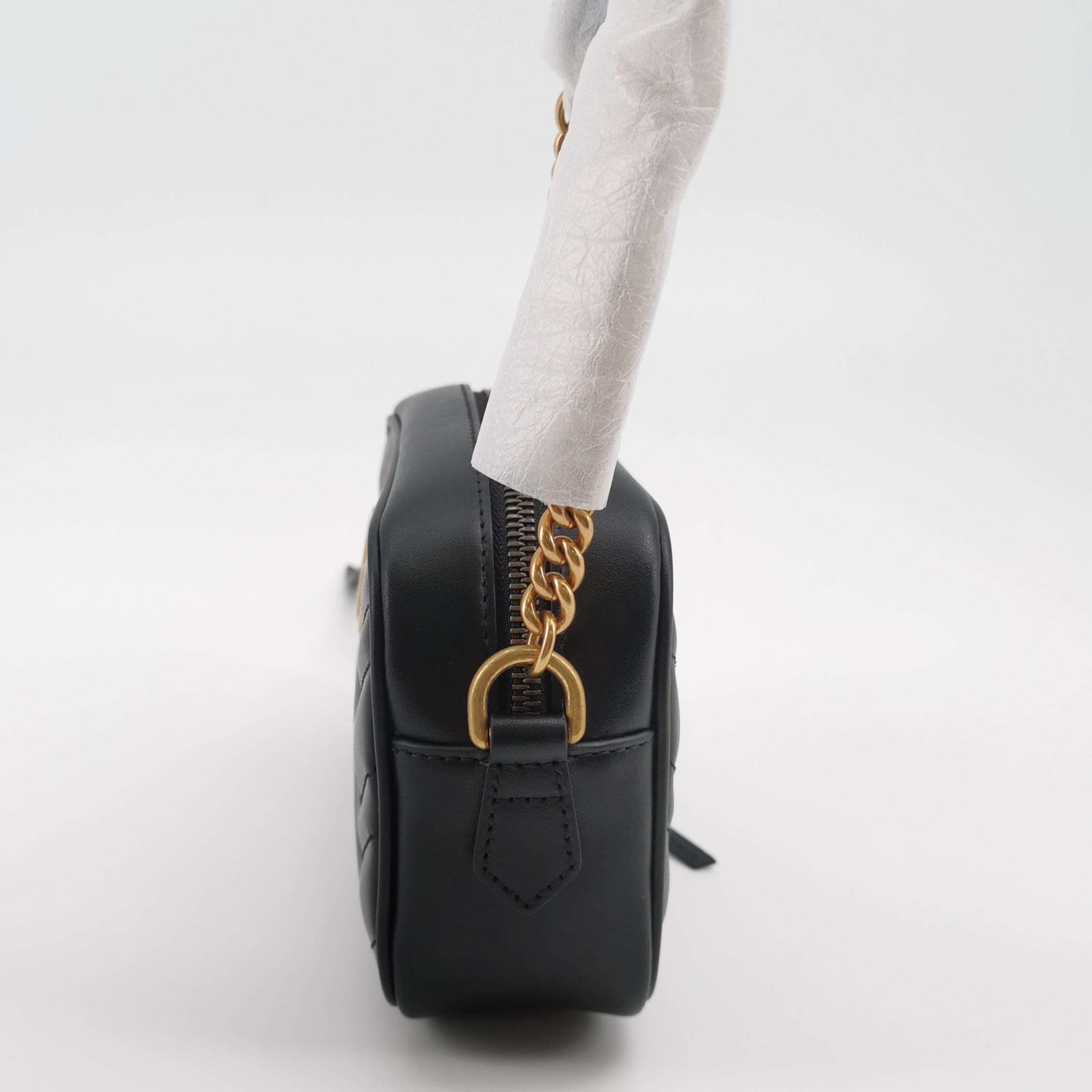 Gucci GG Marmont Shoulder Bag Matelasse Leather Mini — photo 4 of 13