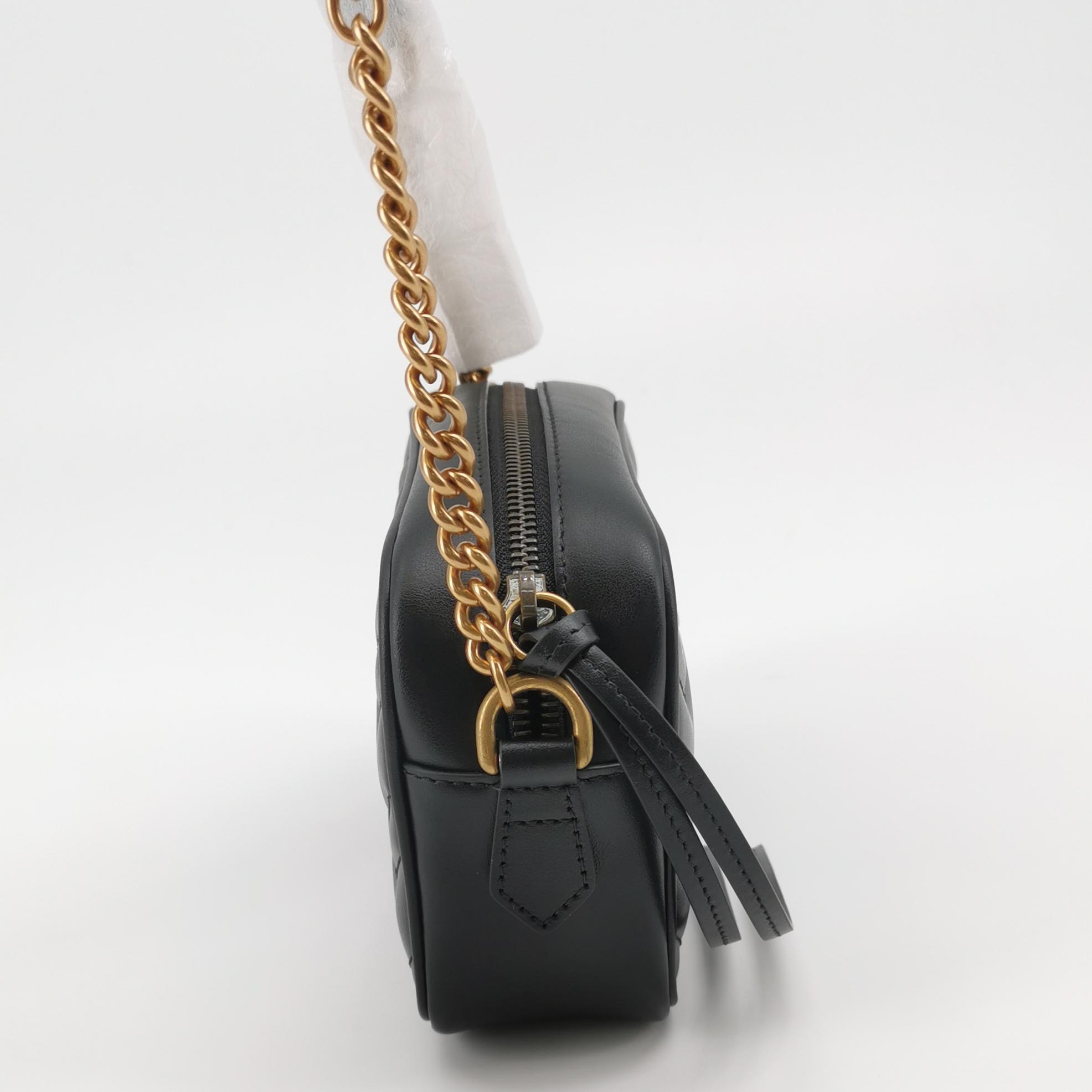 Gucci GG Marmont Shoulder Bag Matelasse Leather Mini — photo 3 of 13
