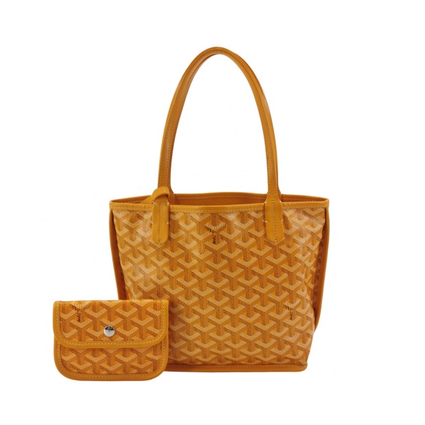 Goyard Anjou Reversible Tote Coated Canvas Mini — pre-owned, Vierlot