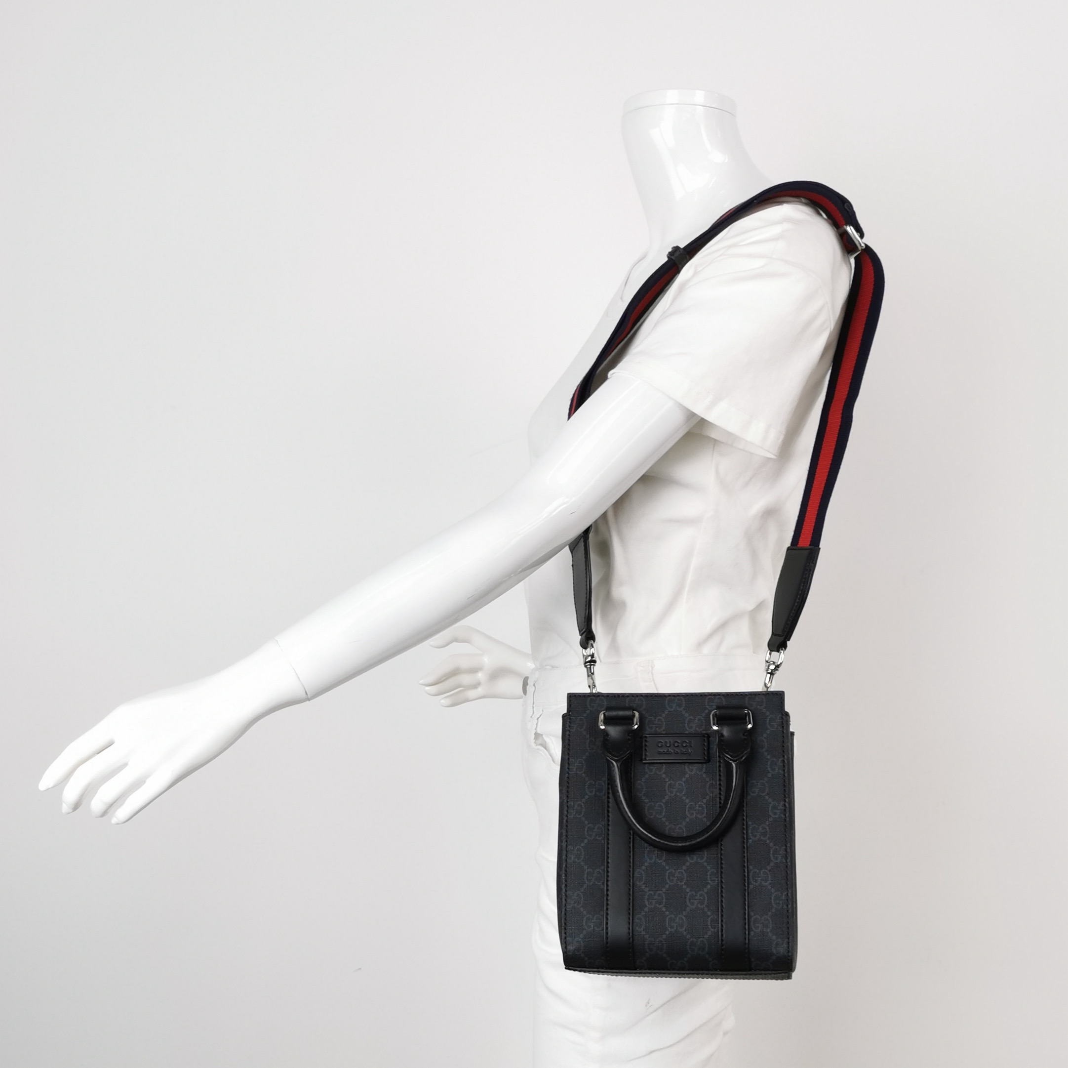 Gucci Convertible Web Open Tote GG Coated Canvas Mini — photo 2 of 16