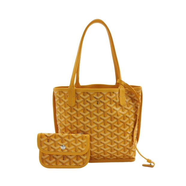 Goyard Anjou Reversible Tote Coated Canvas Mini — pre-owned, Vierlot