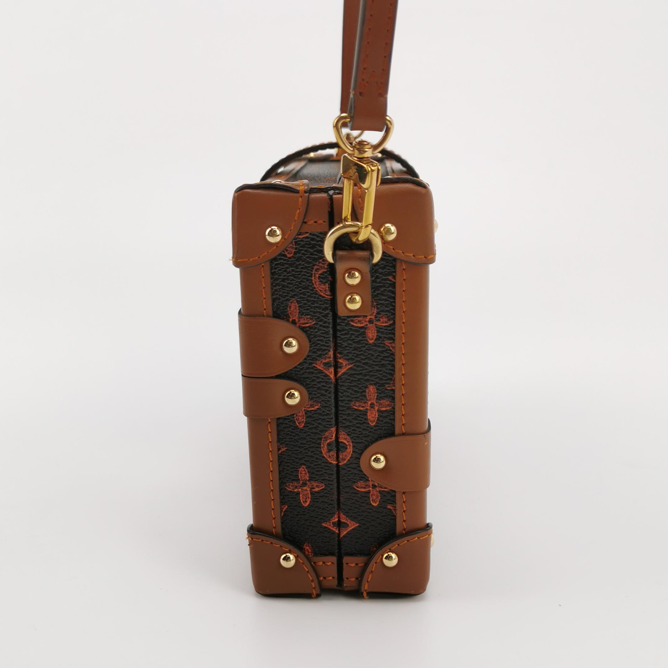 Louis Vuitton(LV) Petite Malle Handbag Limited Edition Grace Coddington Catogram Canvas — photo 4 of 23