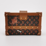 Louis Vuitton(LV) Petite Malle Handbag Limited Edition Grace Coddington Catogram Canvas — thumbnail 5