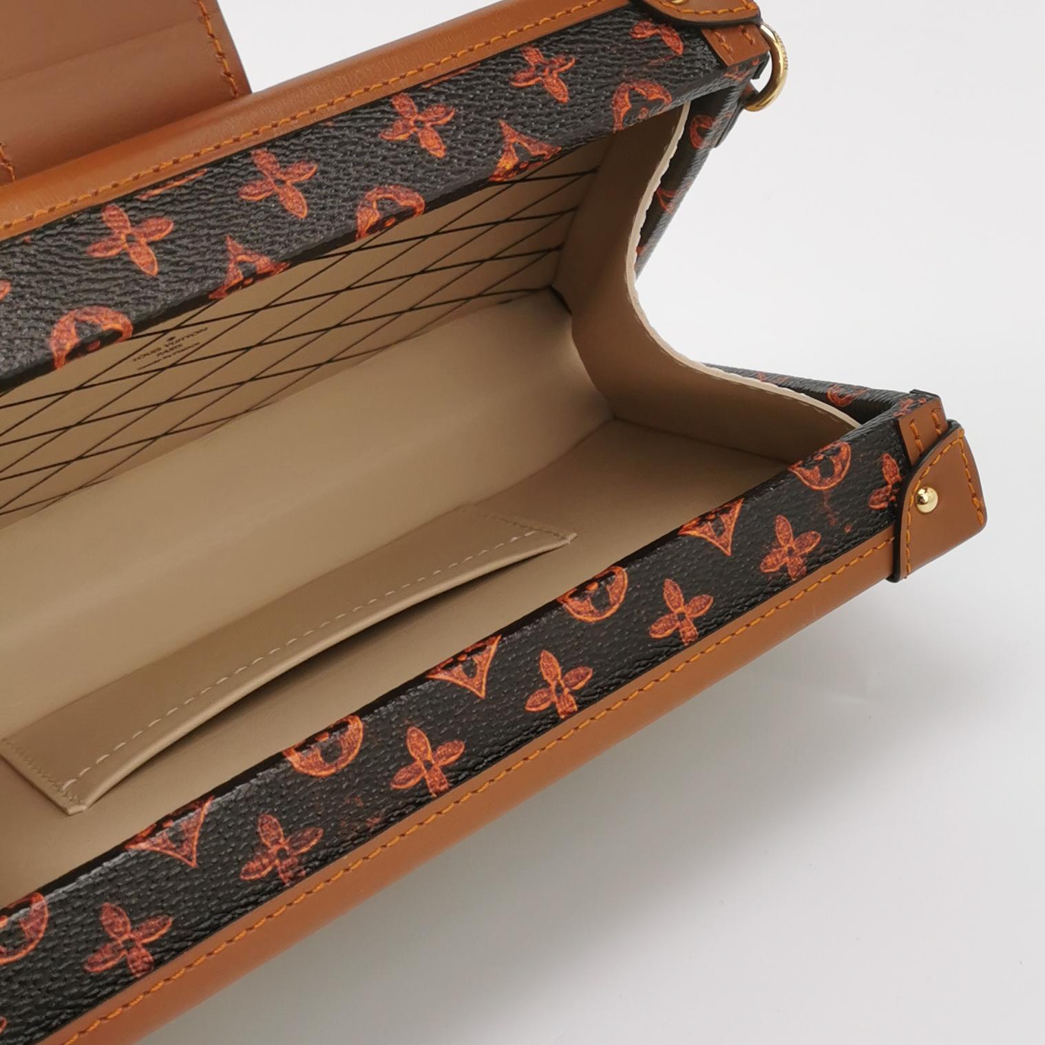 Louis Vuitton(LV) Petite Malle Handbag Limited Edition Grace Coddington Catogram Canvas — photo 8 of 23