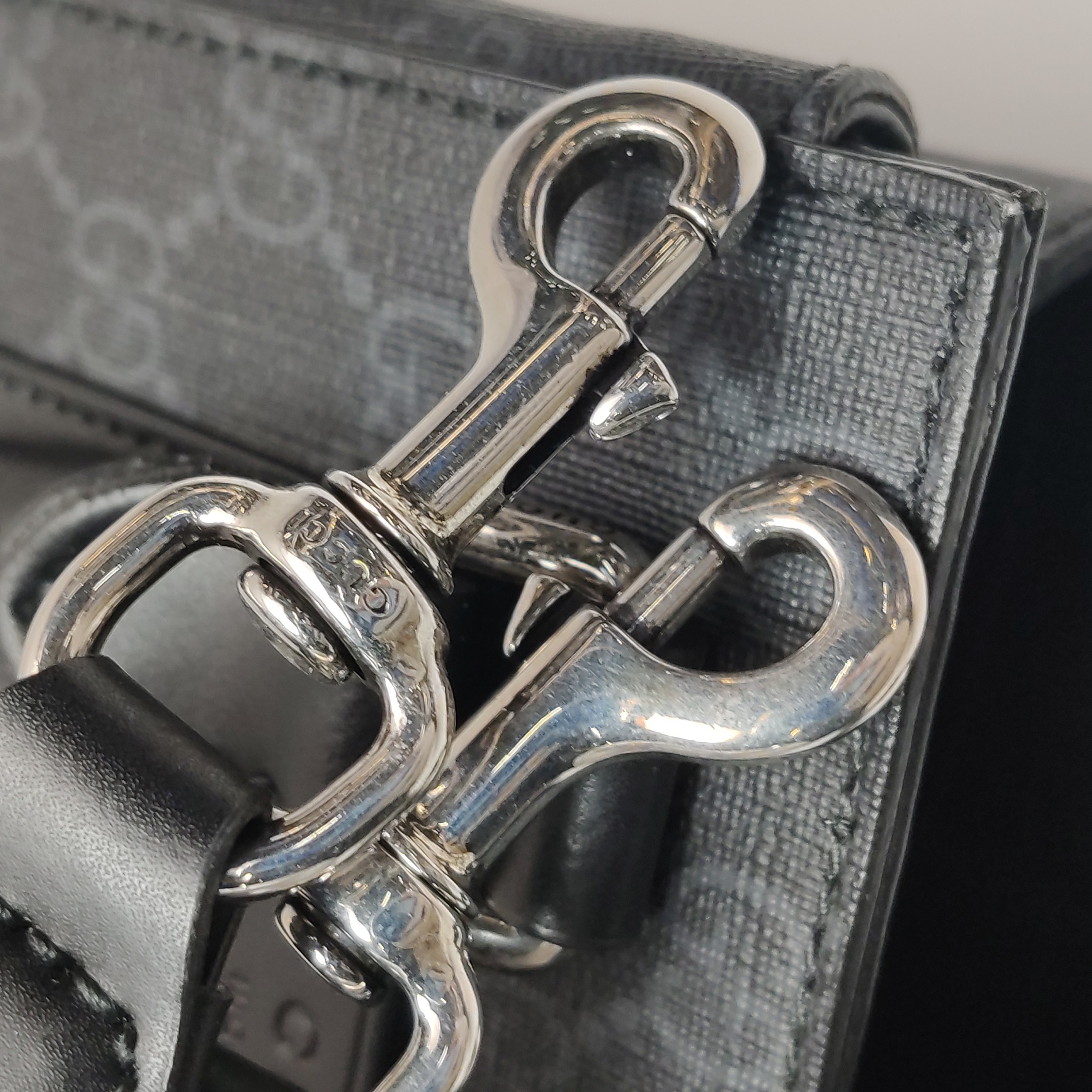Gucci Convertible Web Open Tote GG Coated Canvas Mini — photo 11 of 16