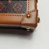 Louis Vuitton(LV) Petite Malle Handbag Limited Edition Grace Coddington Catogram Canvas — thumbnail 15