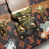 Louis Vuitton(LV) Petite Malle Handbag Limited Edition Grace Coddington Catogram Canvas — thumbnail 12