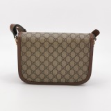 Gucci Horsebit 1955 Shoulder Bag GG Coated Canvas with Leather Small — thumbnail 5
