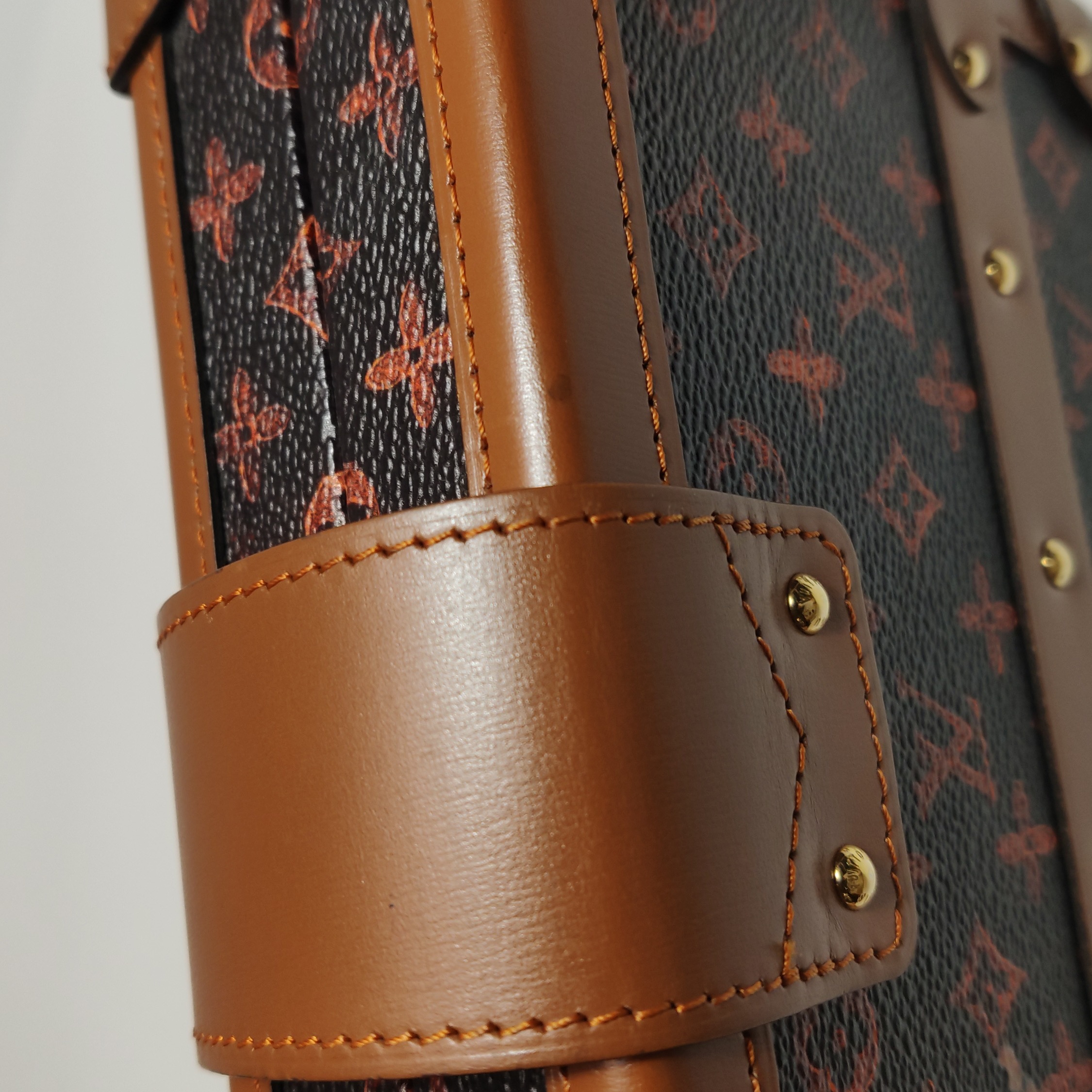 Louis Vuitton(LV) Petite Malle Handbag Limited Edition Grace Coddington Catogram Canvas — photo 18 of 23