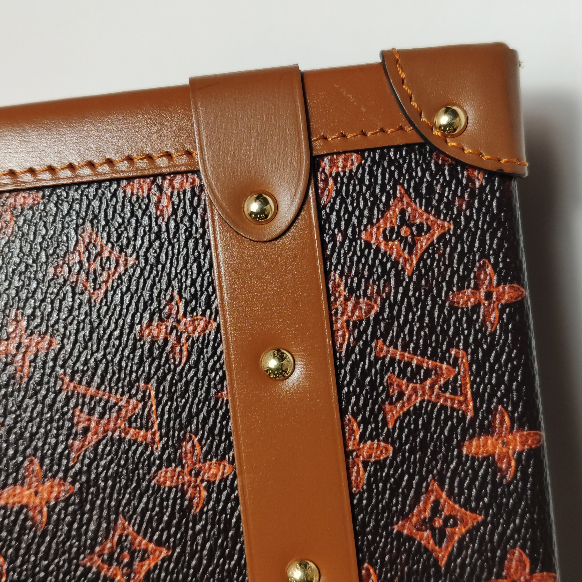 Louis Vuitton(LV) Petite Malle Handbag Limited Edition Grace Coddington Catogram Canvas — photo 16 of 23