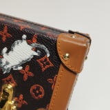Louis Vuitton(LV) Petite Malle Handbag Limited Edition Grace Coddington Catogram Canvas — thumbnail 17
