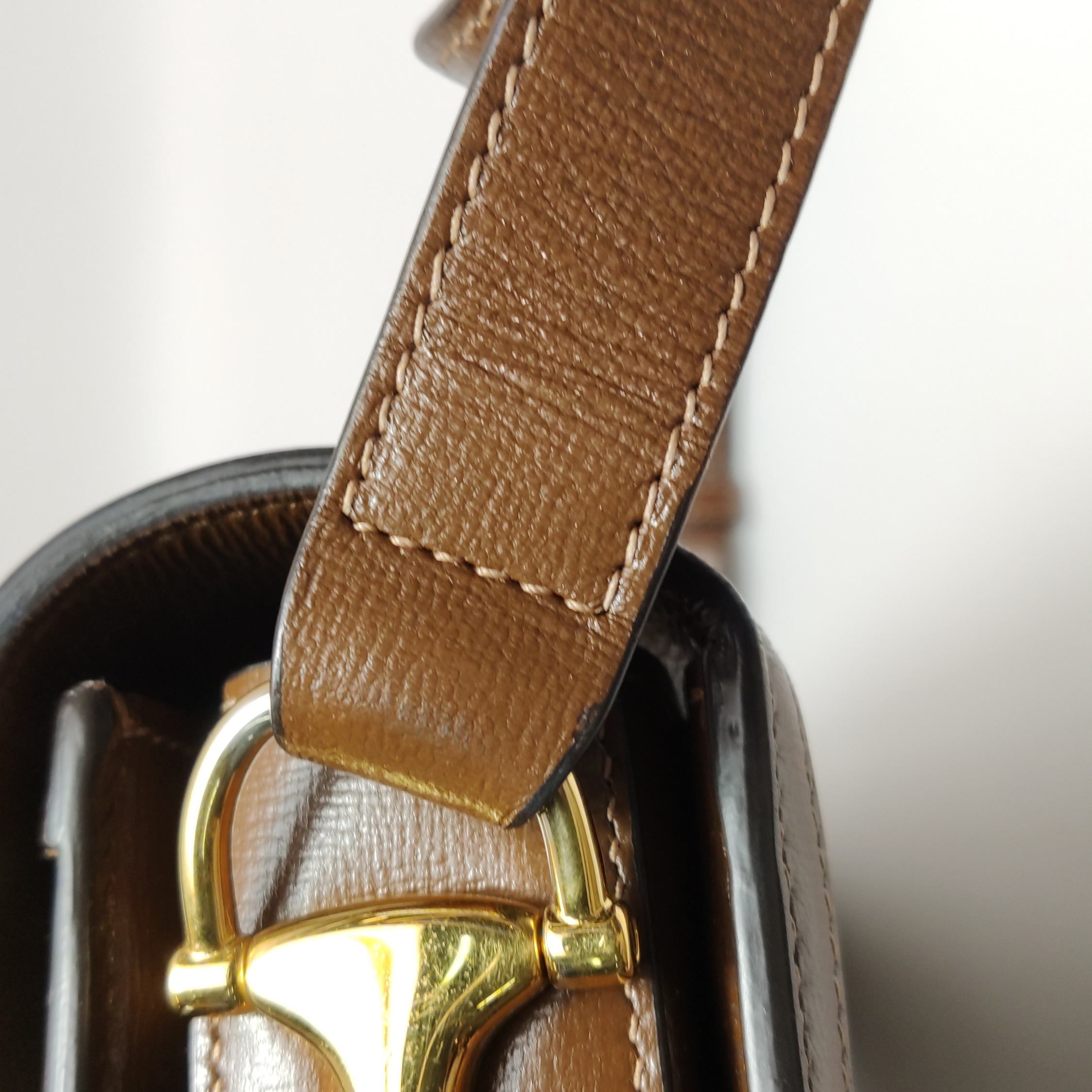 Gucci Horsebit 1955 Shoulder Bag GG Coated Canvas with Leather Small — photo 17 of 21