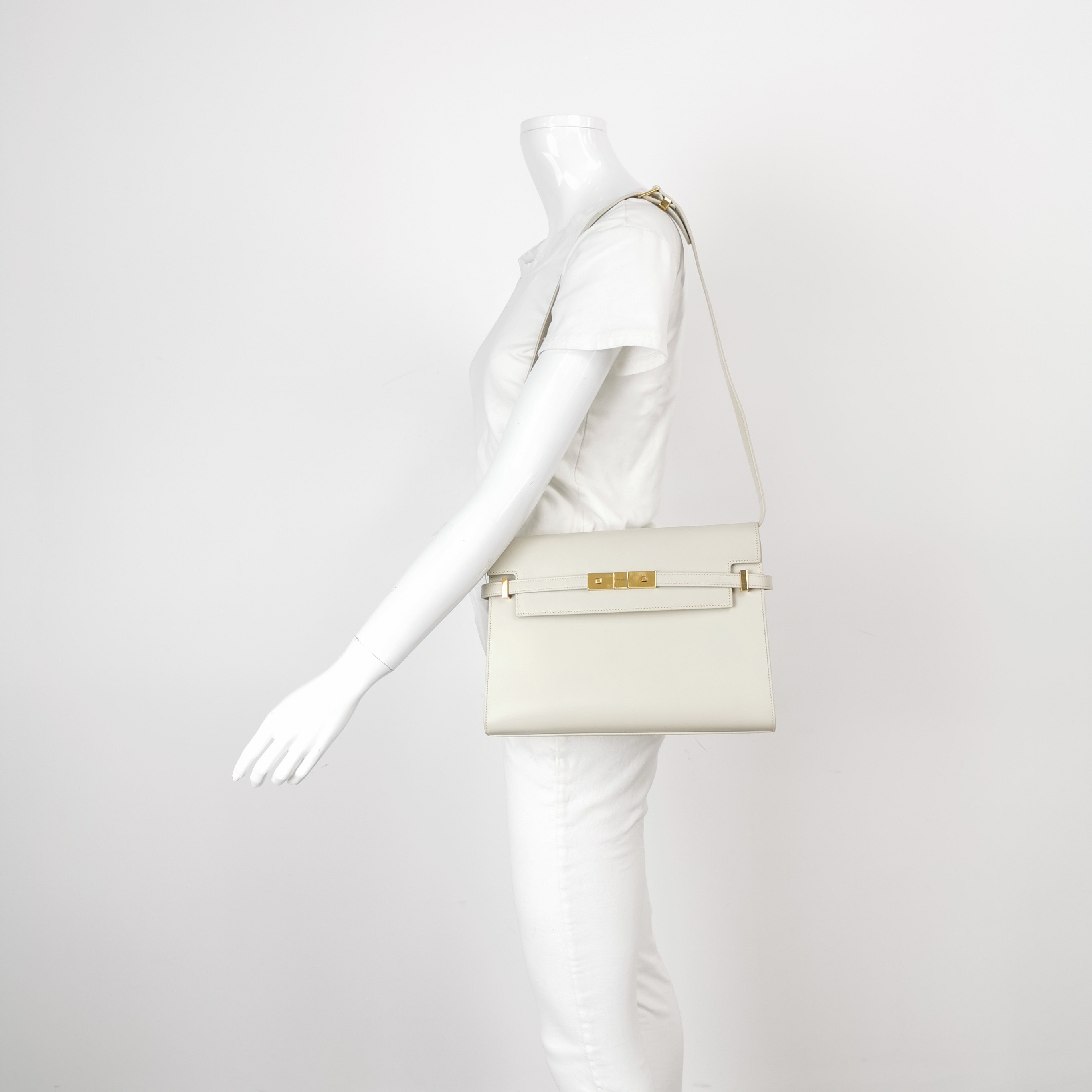 Saint Laurent Manhattan Shoulder Bag Leather Medium — alternate view