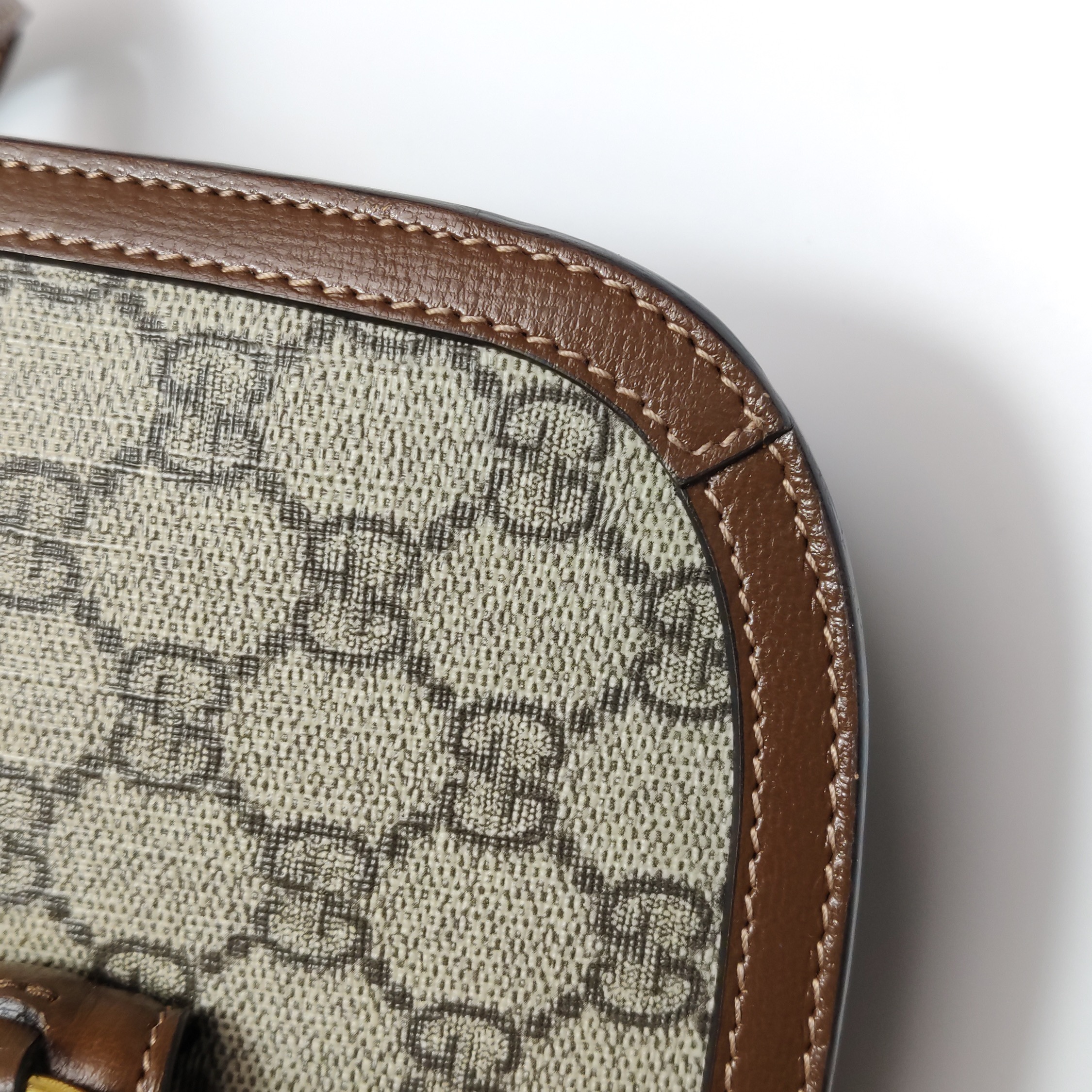 Gucci Horsebit 1955 Shoulder Bag GG Coated Canvas with Leather Small — photo 19 of 21