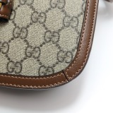 Gucci Horsebit 1955 Shoulder Bag GG Coated Canvas with Leather Small — thumbnail 19