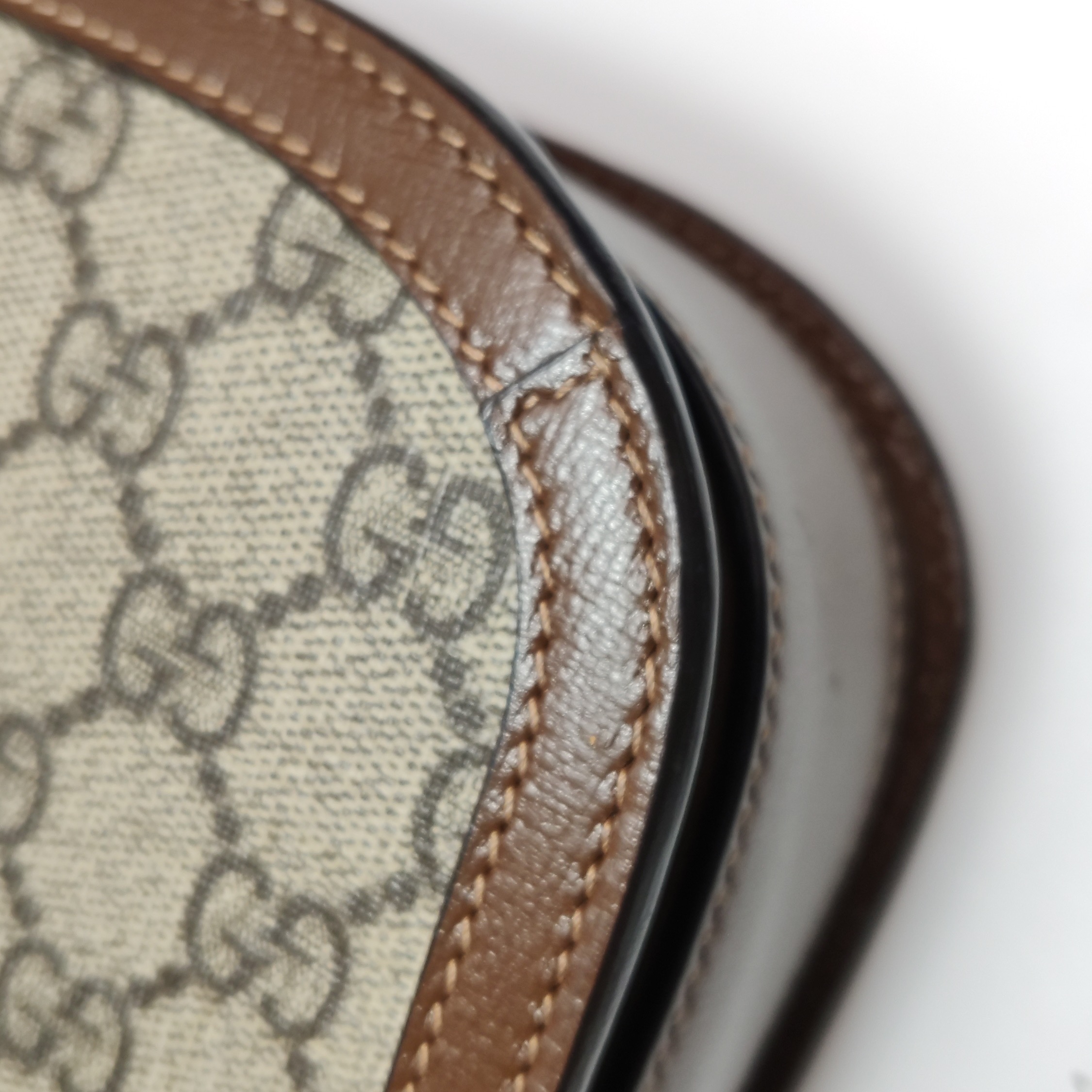 Gucci Horsebit 1955 Shoulder Bag GG Coated Canvas with Leather Small — photo 18 of 21