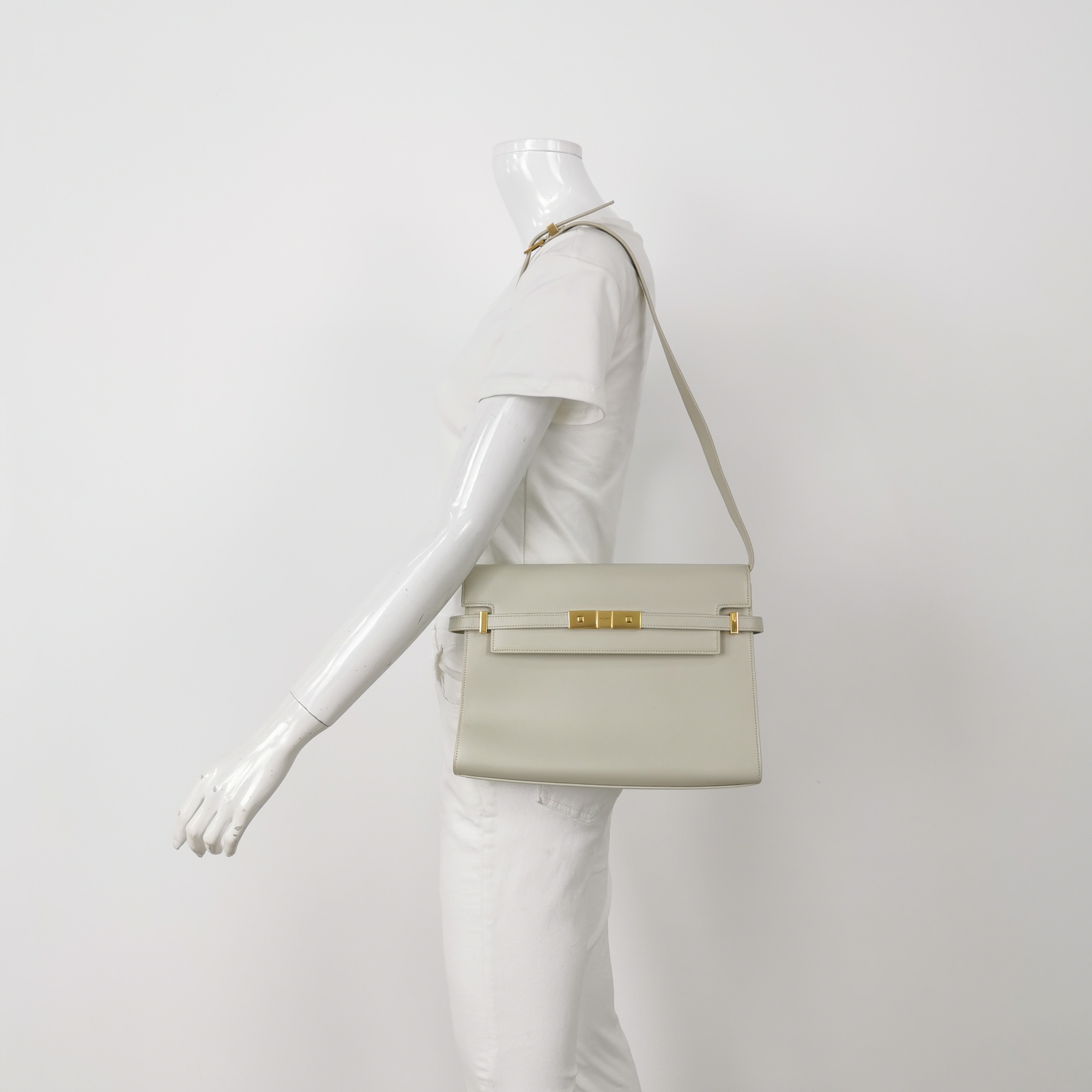 Saint Laurent Manhattan Shoulder Bag Leather Medium — alternate view