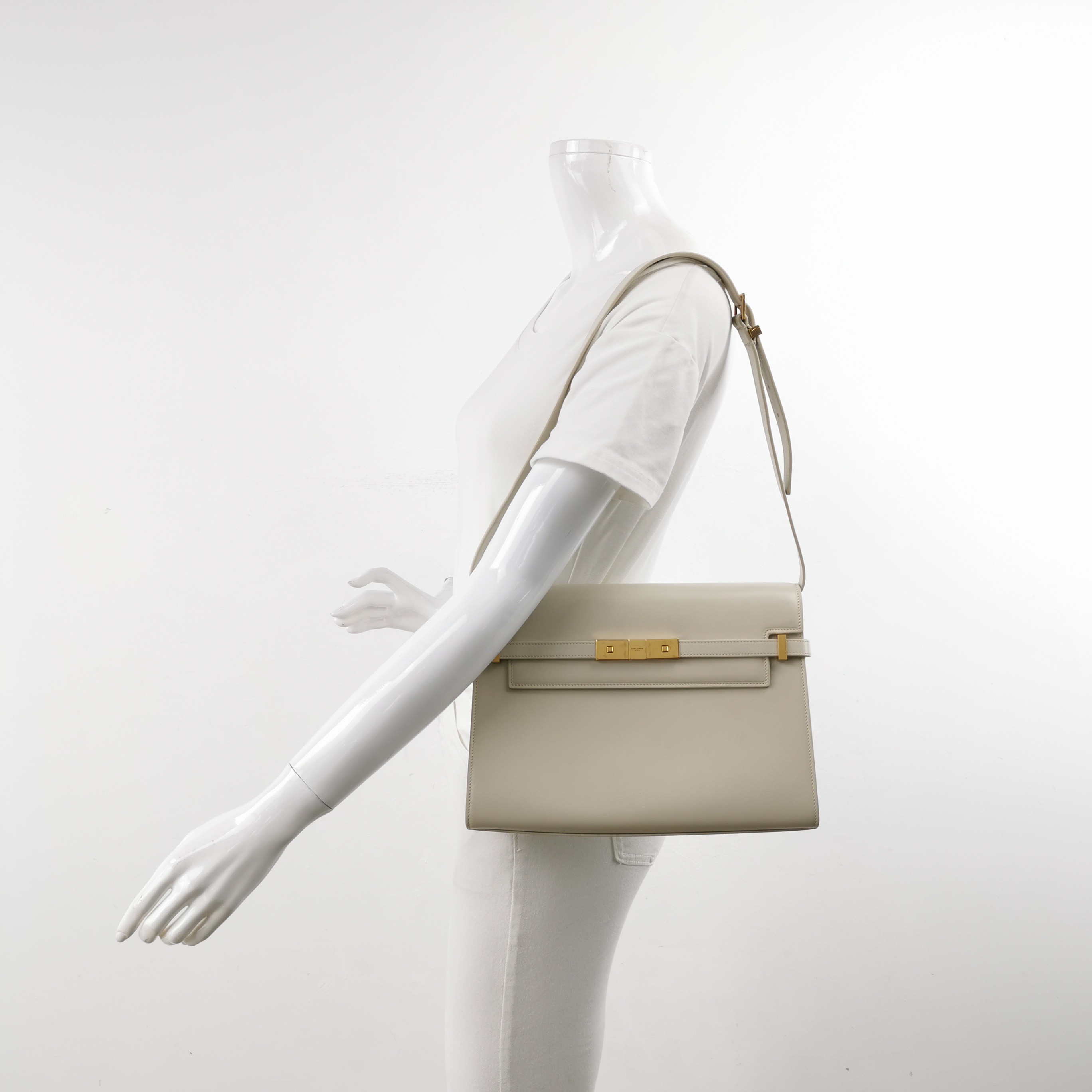 Saint Laurent Manhattan Shoulder Bag Leather Medium — alternate view