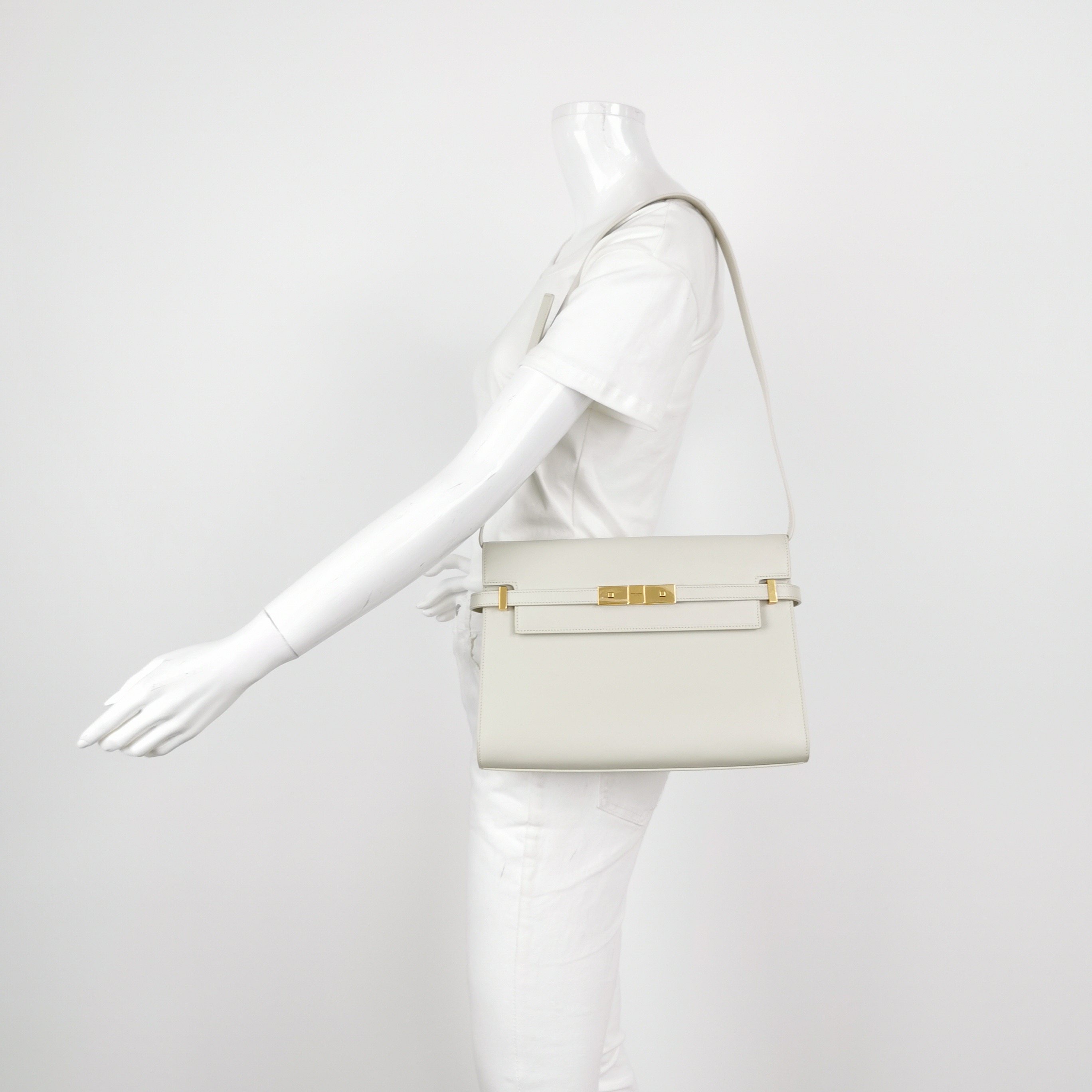 Saint Laurent Manhattan Shoulder Bag Leather Medium — alternate view