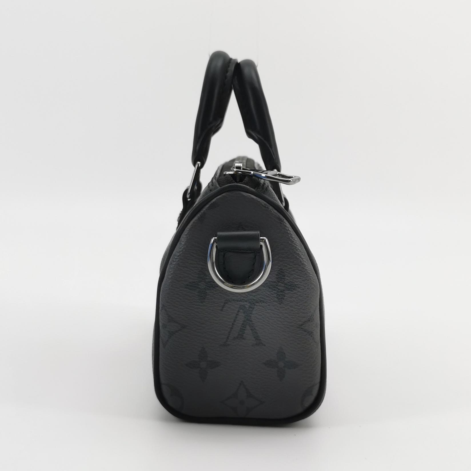 Louis Vuitton(LV) Keepall Bandouliere Bag Reverse Monogram Eclipse Canvas XS — photo 3 of 20