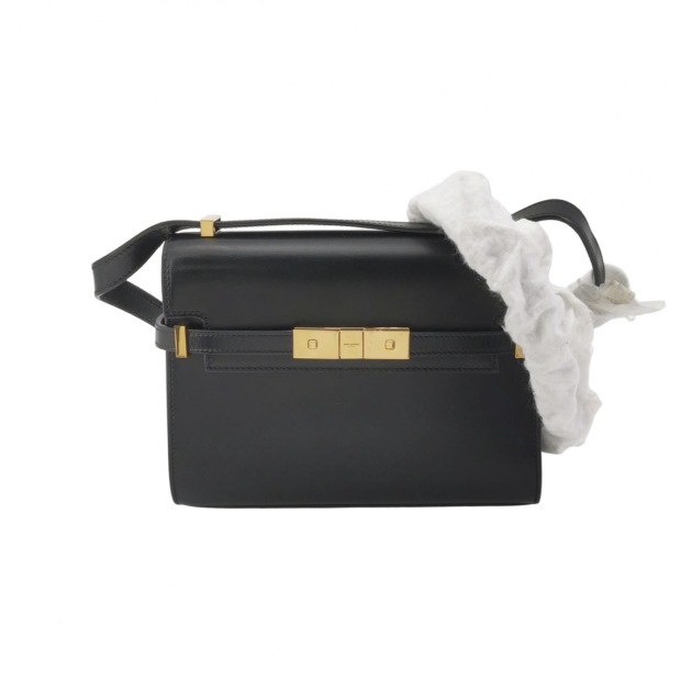 Saint Laurent Manhattan Shoulder Bag Leather Mini — pre-owned, Vierlot