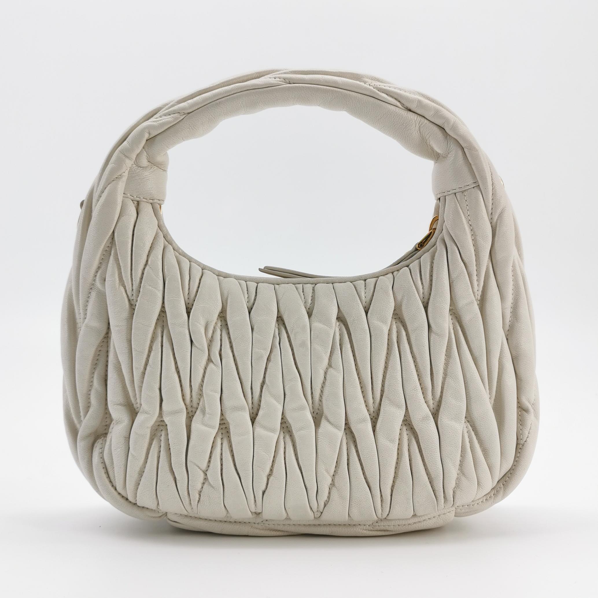 Miu Miu Wander Hobo Matelasse Leather Small — photo 5 of 19