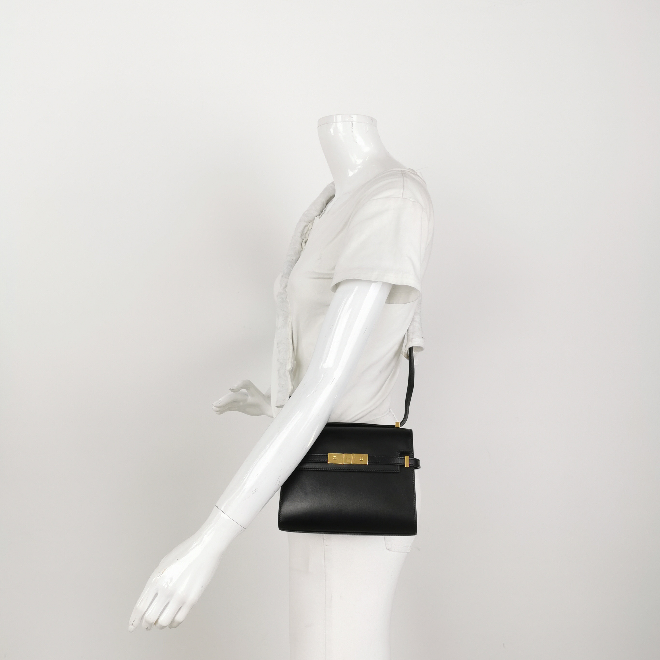 Saint Laurent Manhattan Shoulder Bag Leather Mini — alternate view
