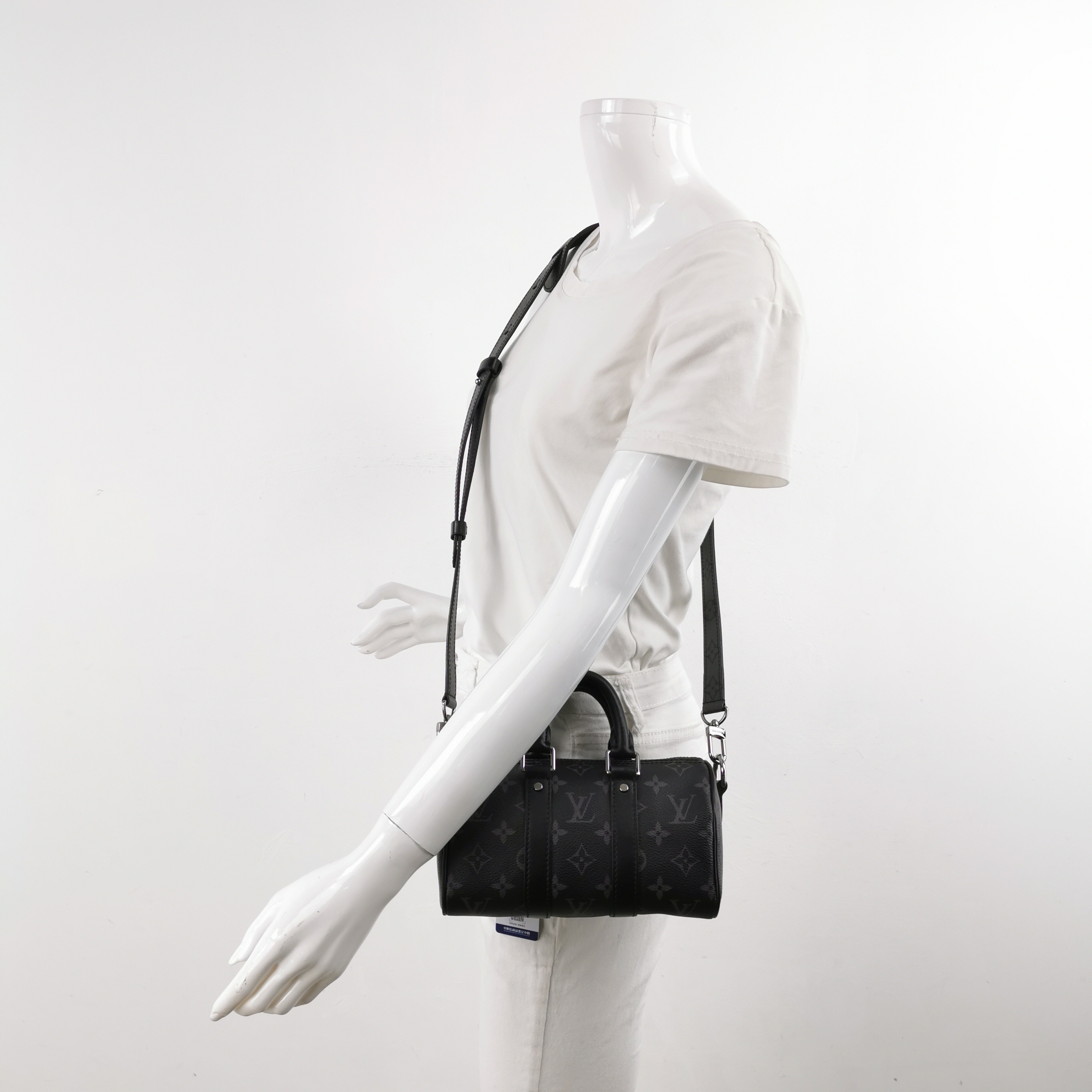 Louis Vuitton(LV) Keepall Bandouliere Bag Reverse Monogram Eclipse Canvas XS — alternate view