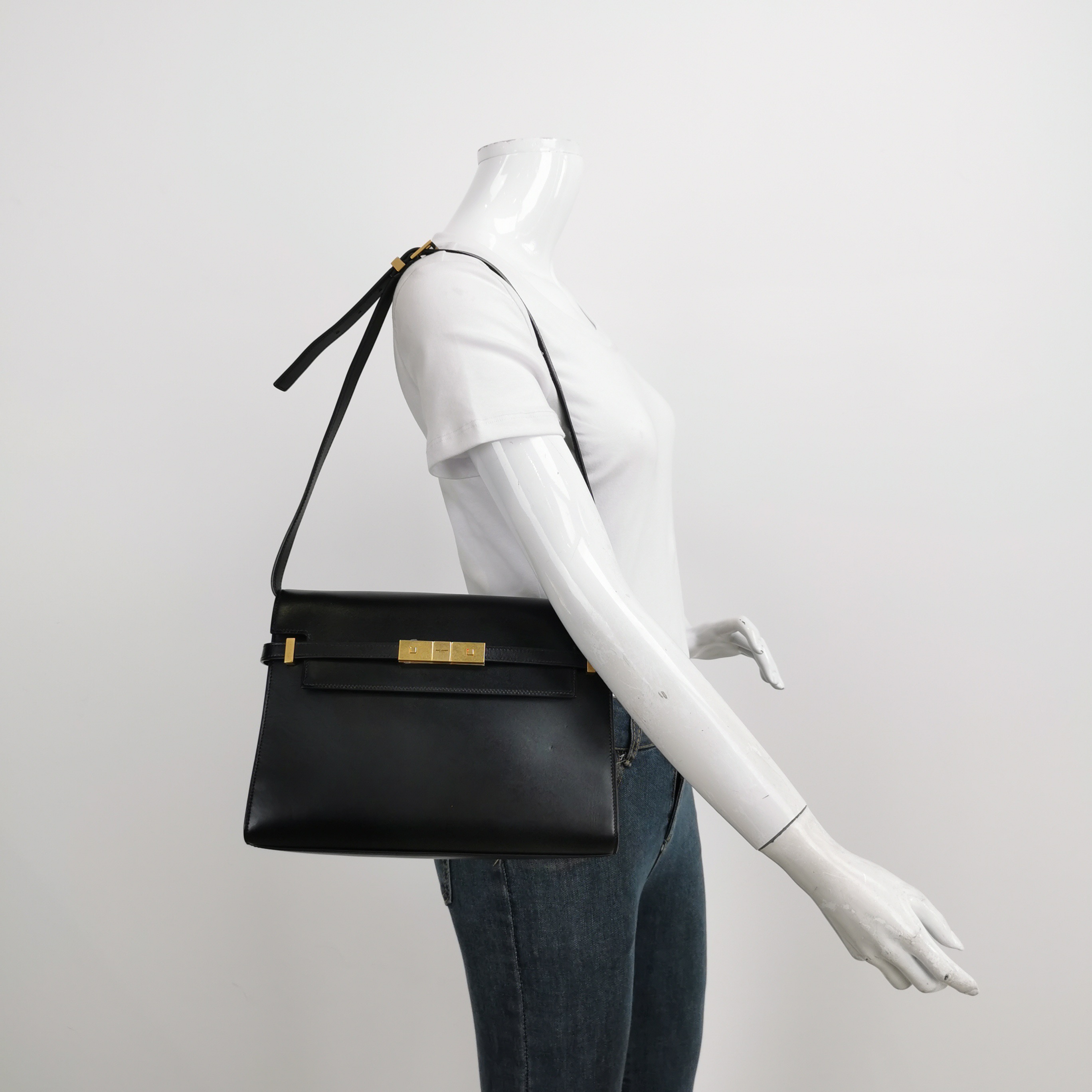 Saint Laurent Manhattan Shoulder Bag Leather Medium — alternate view