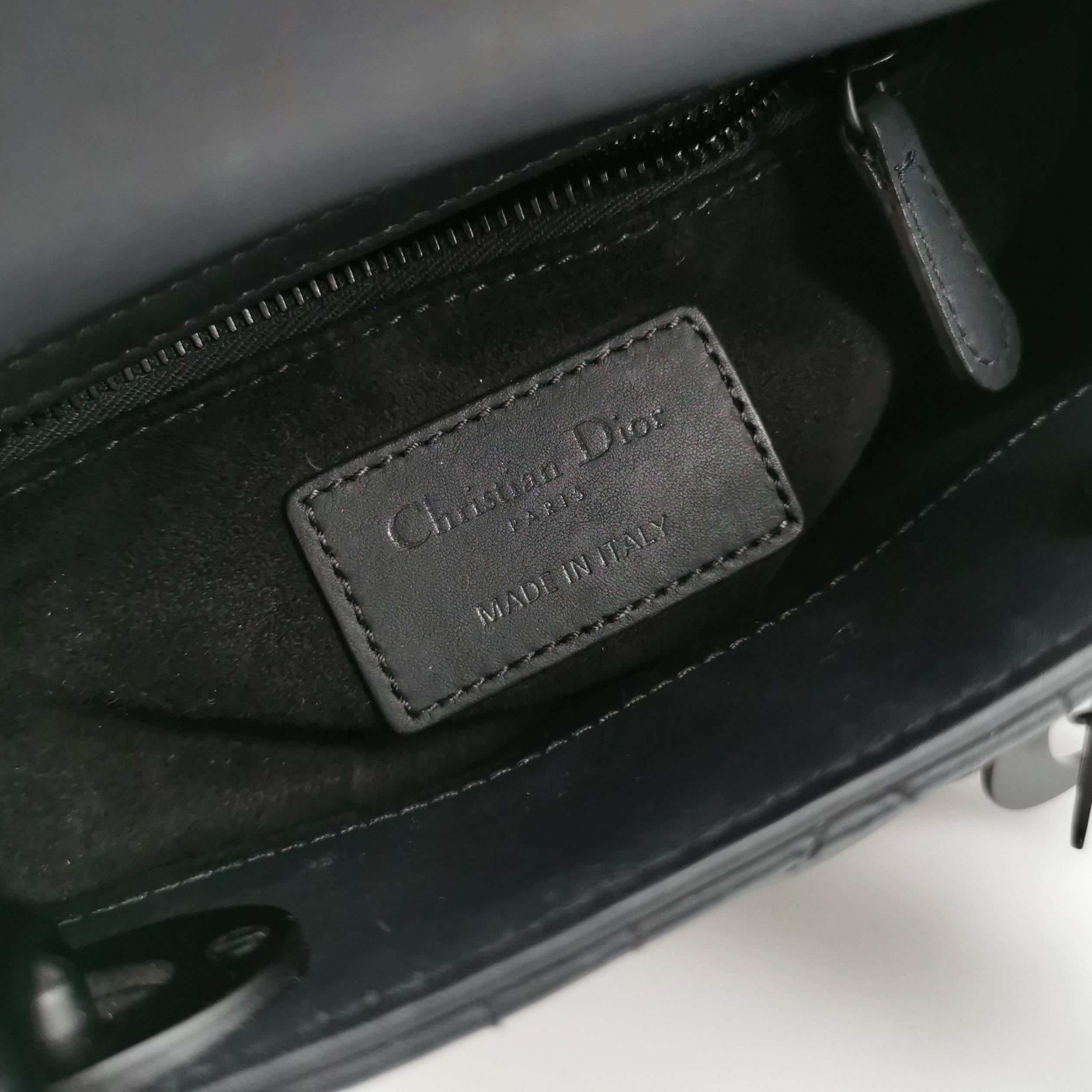 Dior Ultra Matte Lady Dior Chain Bag Cannage Quilt Calfskin Mini — photo 9 of 22