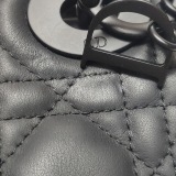 Dior Ultra Matte Lady Dior Chain Bag Cannage Quilt Calfskin Mini — thumbnail 10
