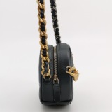 Chanel 19 Round Clutch with Chain Quilted Leather — thumbnail 3