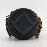 Chanel 19 Round Clutch with Chain Quilted Leather — thumbnail 5