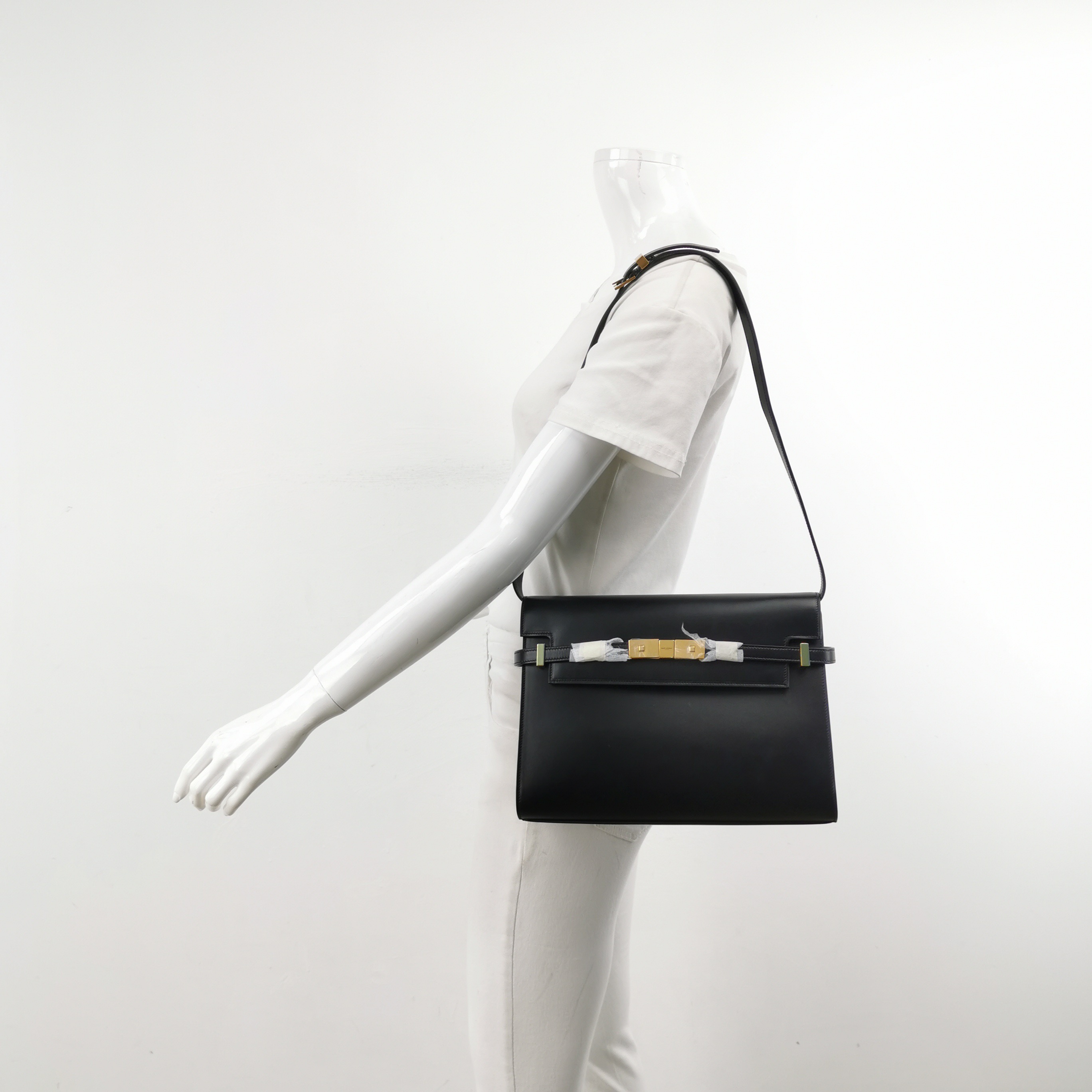 Saint Laurent Manhattan Shoulder Bag Leather Medium — alternate view