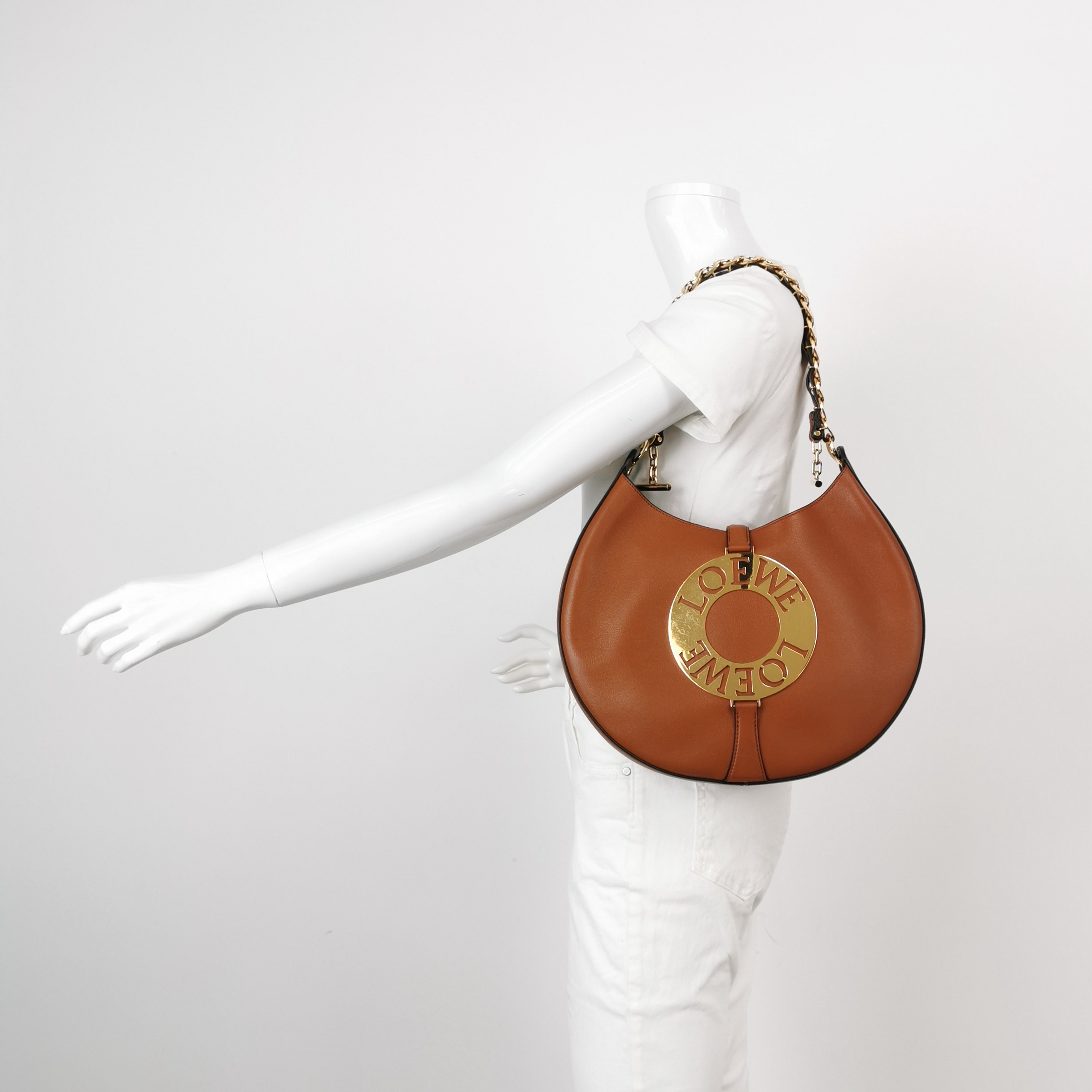 Loewe Joyce Shoulder Bag Calfskin Sheepskin Gold Plated Brass — alternate view
