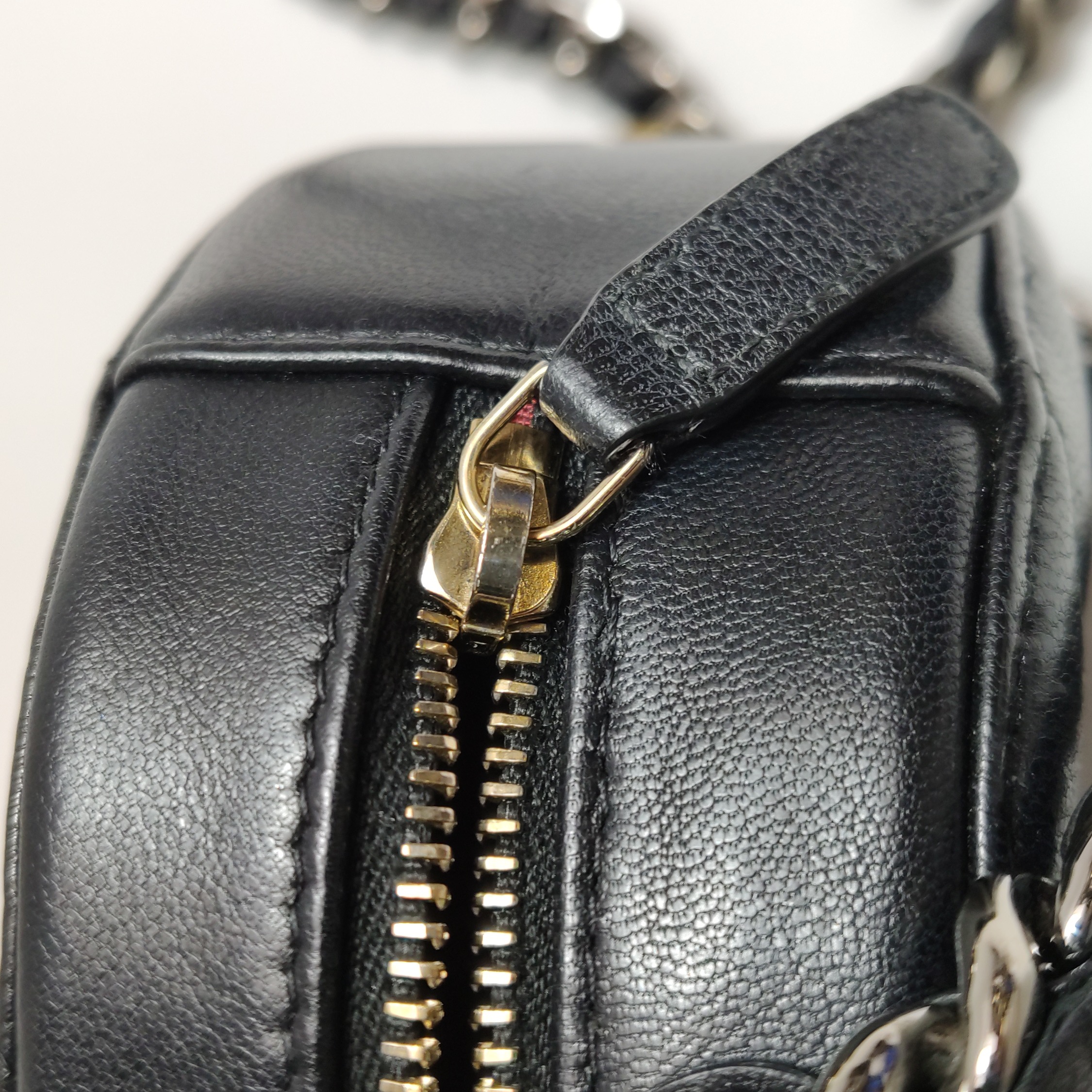 Chanel 19 Round Clutch with Chain Quilted Leather — photo 12 of 19