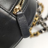 Chanel 19 Round Clutch with Chain Quilted Leather — thumbnail 19
